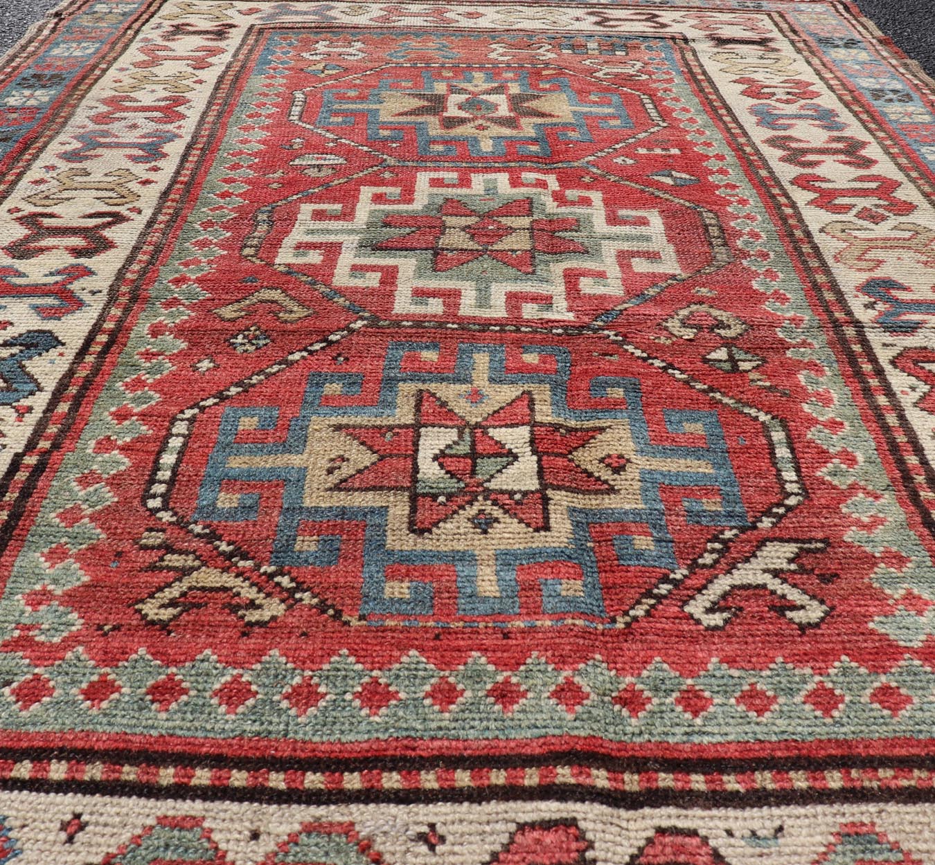 Antique Caucasian Kazak Rug with Sub - Geometric Medallion's Design Antique Caucasian Kazak Rug with Sub - Geometric Medallion's Design. Keivan Woven Arts / rug V21 - 0503 - 15488, country of origin / type: Caucasus / Kazak, circa Late - 19th Century. ... - Keivan Woven ArtsV21 - 0503 - 15488 - 16400