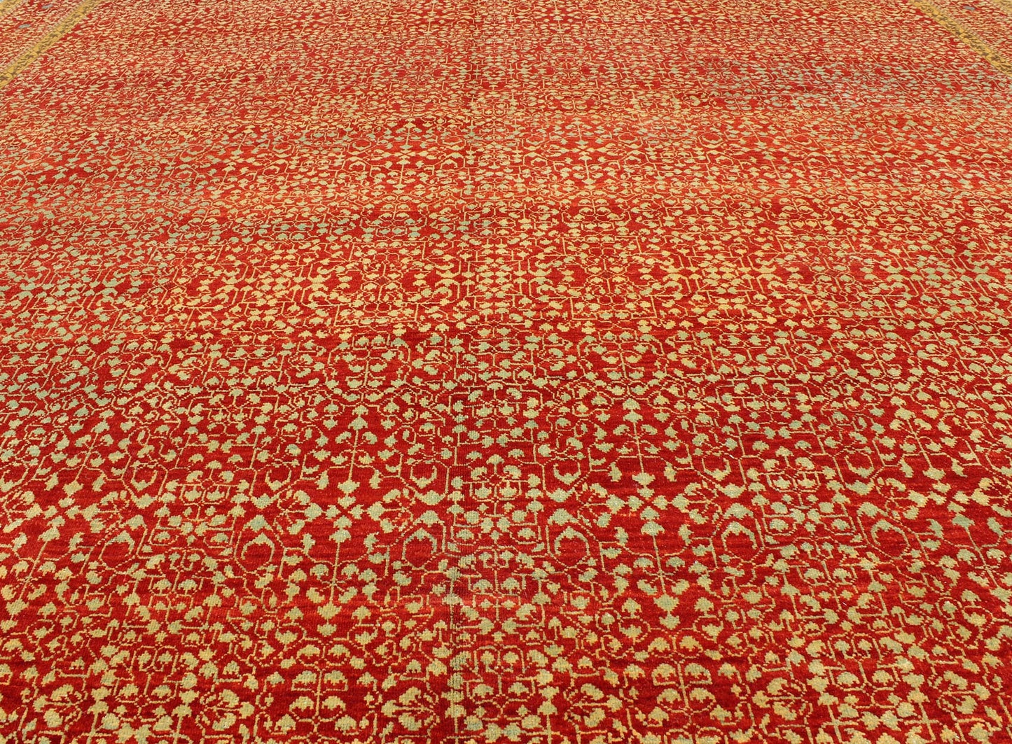 Vintage Mamluk Rug with All - Over Ottoman Design Large Vintage Mamluk Rug, rug WL - 266930, country of origin / type: Turkey / Mamluk, circa Late - 20th Century. Measures: 8'11 x 11'9. Finely Handwoven in Turkey, this marvelous Mamluk ... - Keivan Woven ArtsWL - 266930 - 1963Rug