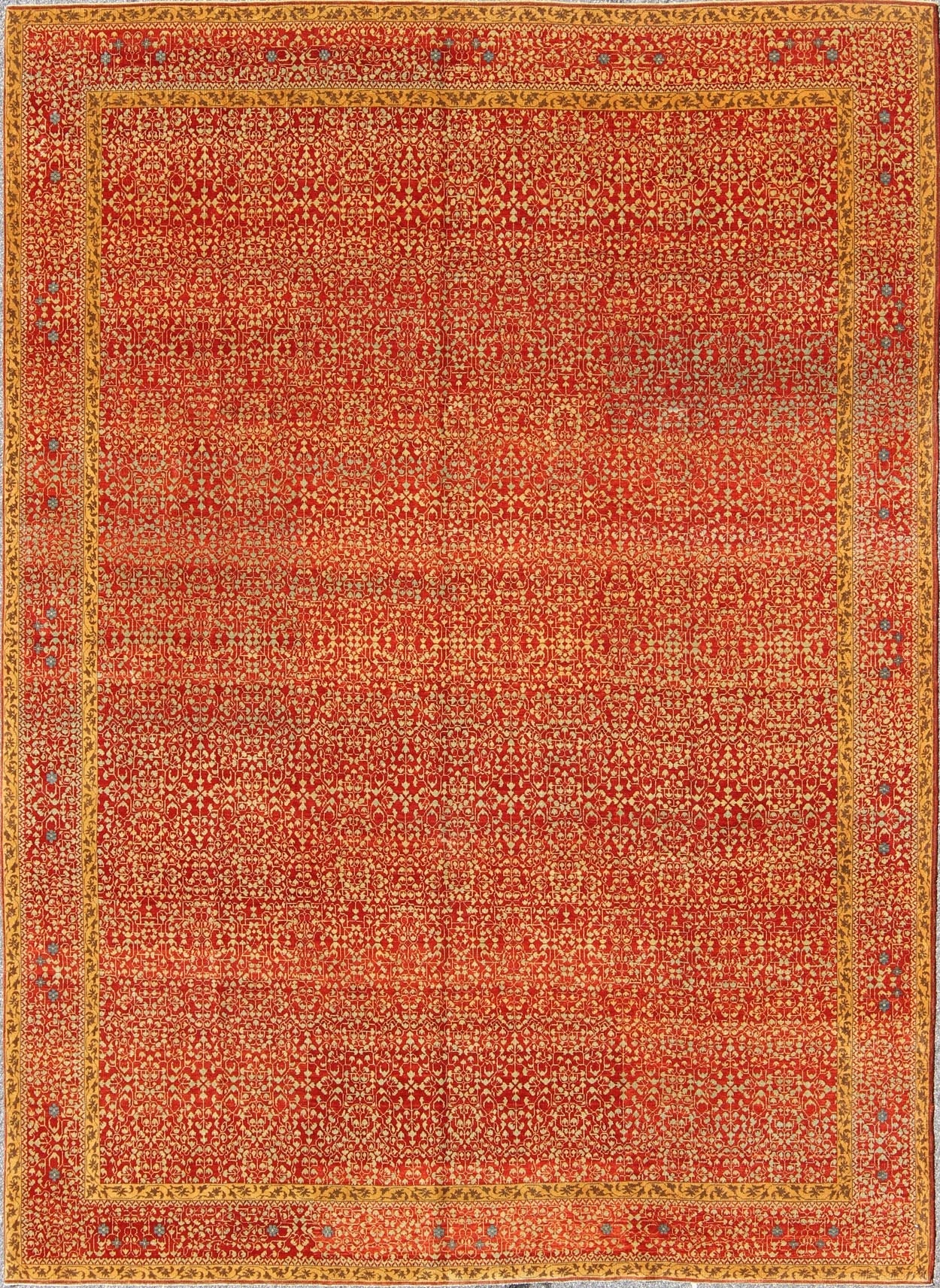 Vintage Mamluk Rug with All - Over Ottoman Design Large Vintage Mamluk Rug, rug WL - 266930, country of origin / type: Turkey / Mamluk, circa Late - 20th Century. Measures: 8'11 x 11'9. Finely Handwoven in Turkey, this marvelous Mamluk ... - Keivan Woven ArtsWL - 266930 - 1963Rug