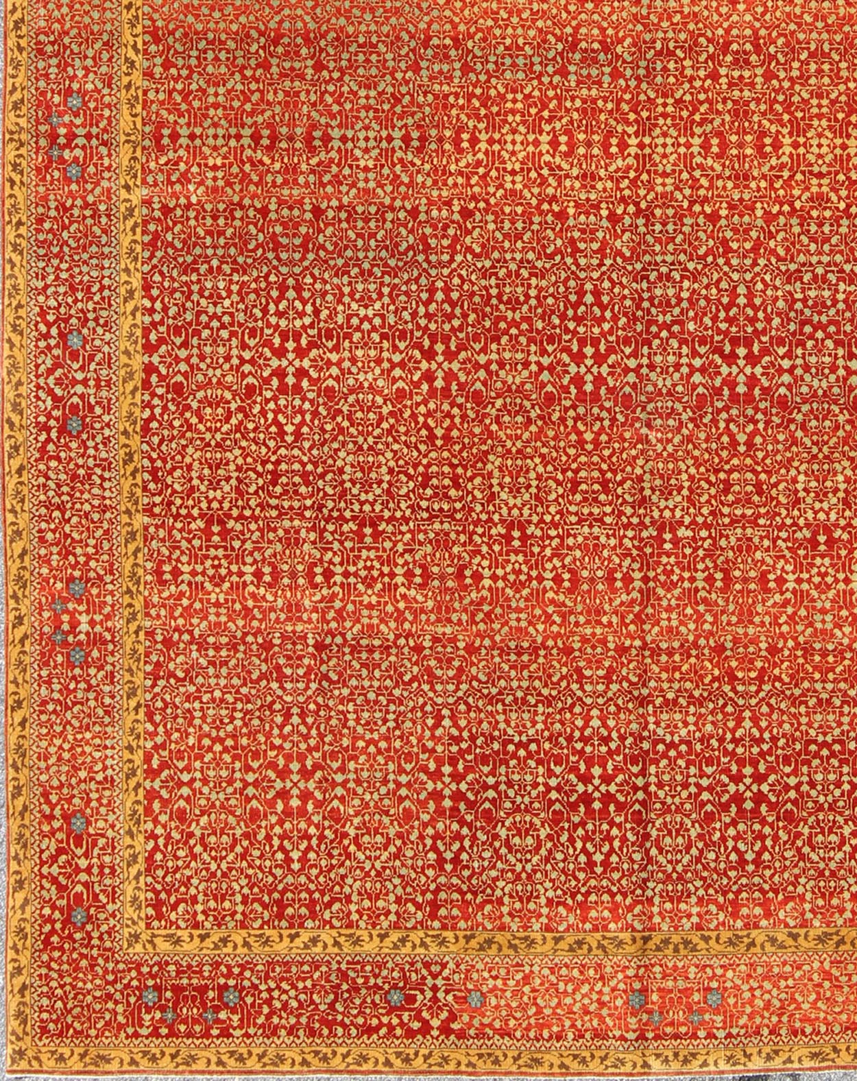Vintage Mamluk Rug with All - Over Ottoman Design Large Vintage Mamluk Rug, rug WL - 266930, country of origin / type: Turkey / Mamluk, circa Late - 20th Century. Measures: 8'11 x 11'9. Finely Handwoven in Turkey, this marvelous Mamluk ... - Keivan Woven ArtsWL - 266930 - 1963Rug
