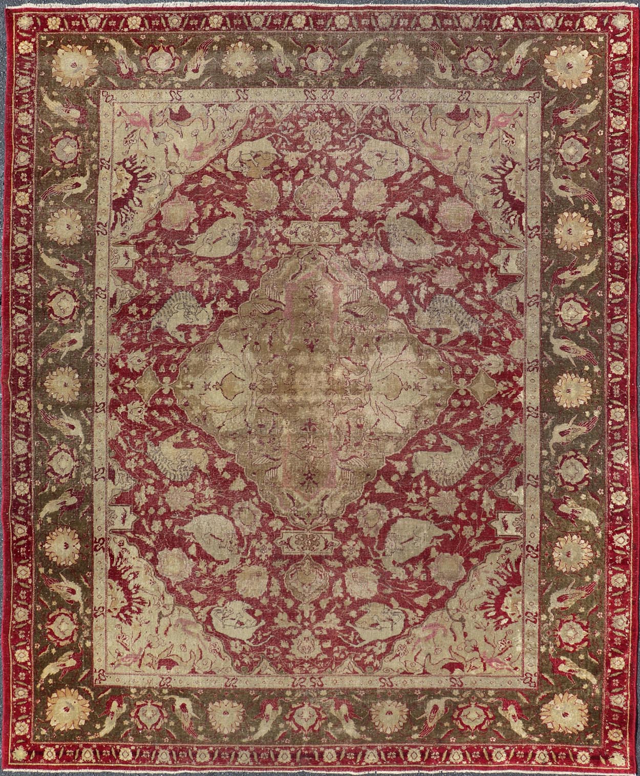 Very fine Mogul carpet from 18th century made in Agra area in India - Keivan Woven ArtsX23 - 0304 - 23541Rug