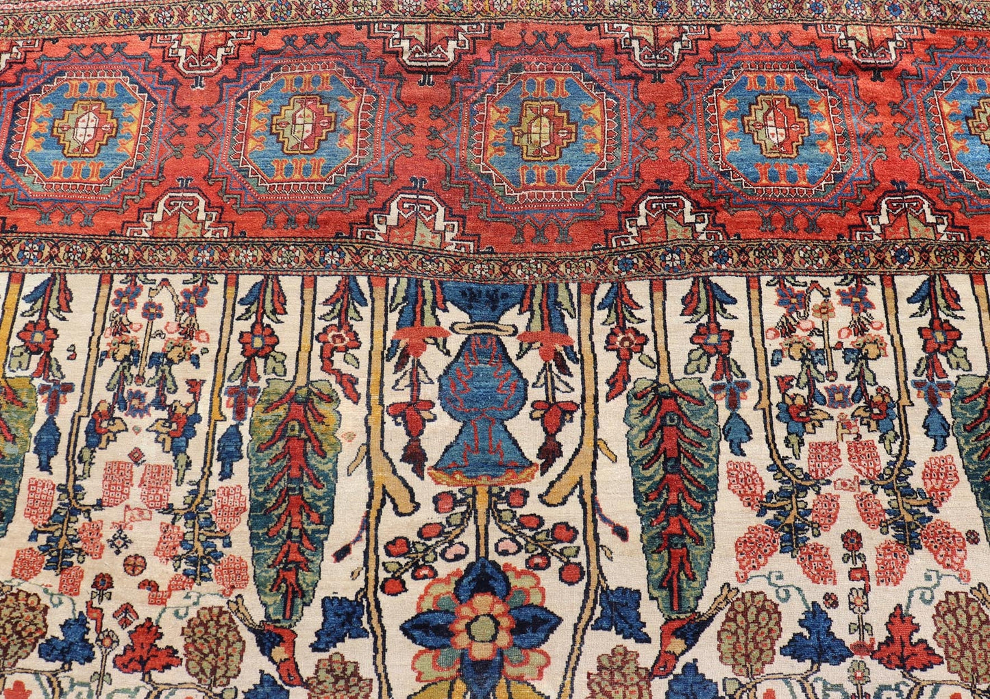 Very Fine weave Bakhtiari perhaps commissioned rug with more Faraghan weave - Keivan Woven ArtsX23 - 0305 - 278 - 23536Rug