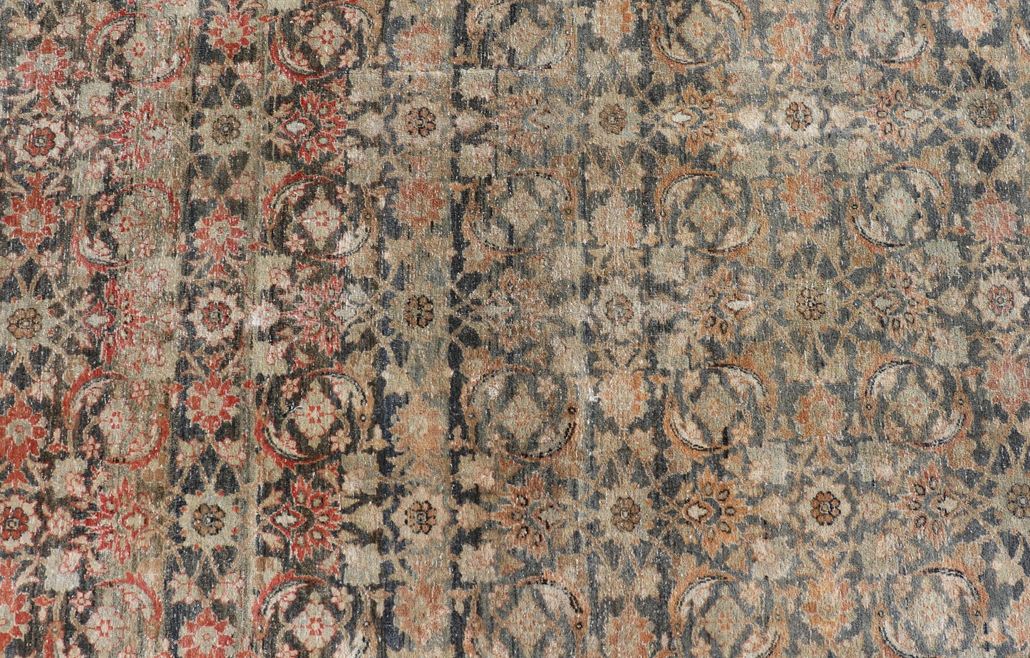 Keivan Woven Arts Antique Persian Yazd Rug with Floral - Geometric Design. rug X23 - 0902, Keivan Woven Arts / country of origin / type: Iran / Yazd, circa 1910 Measures: 9'6 x 13'10 This antique Persian Yazd carpet (circa 1910) features a refin... - Keivan Woven ArtsX23 - 0902 - 25098Rug