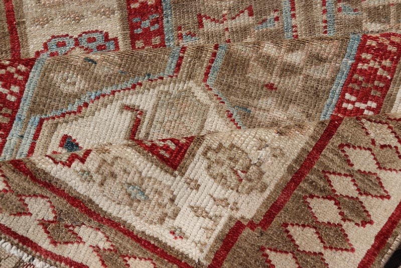 Persian Hand Knotted Antique Serab Runner in Tribal Design With Medallions. Antique Persian Tribal Serab runner, Keivan Woven Arts / rug/ ZIR - 59 - KV - 05, origin/iran 1900 Measures: 3'0 x 8'10 This antique Serab carpet from 1900s Persia features a ... - Keivan Woven ArtsZIR - 59 - KV - 05 - 15018