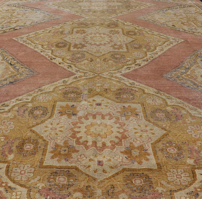 Antique Indian Agra Rug in Acidic Yellow Green, Pink and Ivory Antique Hand Knotted Indian Amritsar rug in acidic yellow green, pink, ivory and blue highlights. rug / 10 - 91003. 1890 circa Keivan Woven Arts/ Antique Amritsar, Antique Agra. ... - Keivan Woven Arts10 - 91003 - 2647Rug