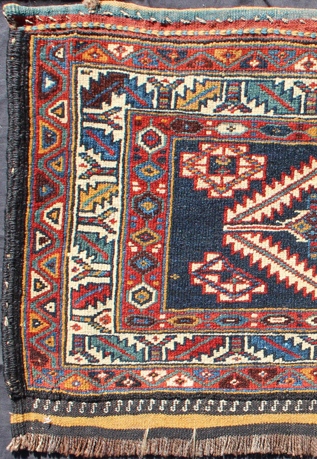 Small Antique Turkestanian Yomud Rug with Tribal Diamond Medallion Design, rug 10 - ke - 1000, country of origin / type: Turkestan / Yomud, circa 1870s This small antique Yomud rug is unique in its central medallion design. A diamond - shaped medallio... - Keivan Woven Arts10 - KE - 1000 - 1181Rug