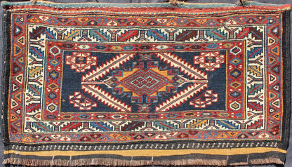 Small Antique Turkestanian Yomud Rug with Tribal Diamond Medallion Design, rug 10 - ke - 1000, country of origin / type: Turkestan / Yomud, circa 1870s This small antique Yomud rug is unique in its central medallion design. A diamond - shaped medallio... - Keivan Woven Arts10 - KE - 1000 - 1181Rug