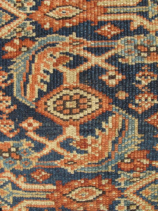 Antique Persian Sultanabad/Mahal Rug in Blue Background in Multi Colors Antique Persian Sultanabad Rug in Blue Background in Multi Colors. rug 10 - KE - 1012, country of origin / type: Iran / Sultanbad, circa 1890. This antique Sultanabad - ma... - Keivan Woven Arts10 - KE - 1012 - 2307Rug