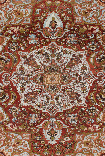 Keivan Woven Arts - Antique Persian Bakhtiari Rug With Classic Ornate Central Medallion Design. Rug/11 - 80703, Antique Bakhtiari This antique multicolored Persian Bakhtiari rug from early 20th century Iran features beautiful Brick red background ... - Keivan Woven Arts11 - 80703 - 247Rugs