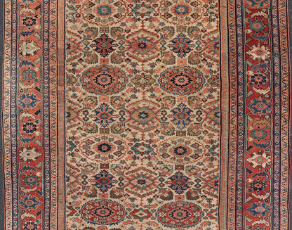 Antique Persian Sultanabad Rug with All Over Sub Geometric Design On Ivory Field. Keivan Woven Arts / Rug/ 11 - 90110, country of origin / type: Iran / Sultanabad, circa 1880. This splendid antique Sultanabad Ziegler rug was handwoven during the later ha... - Keivan Woven Arts11 - 90110 - 591Rug