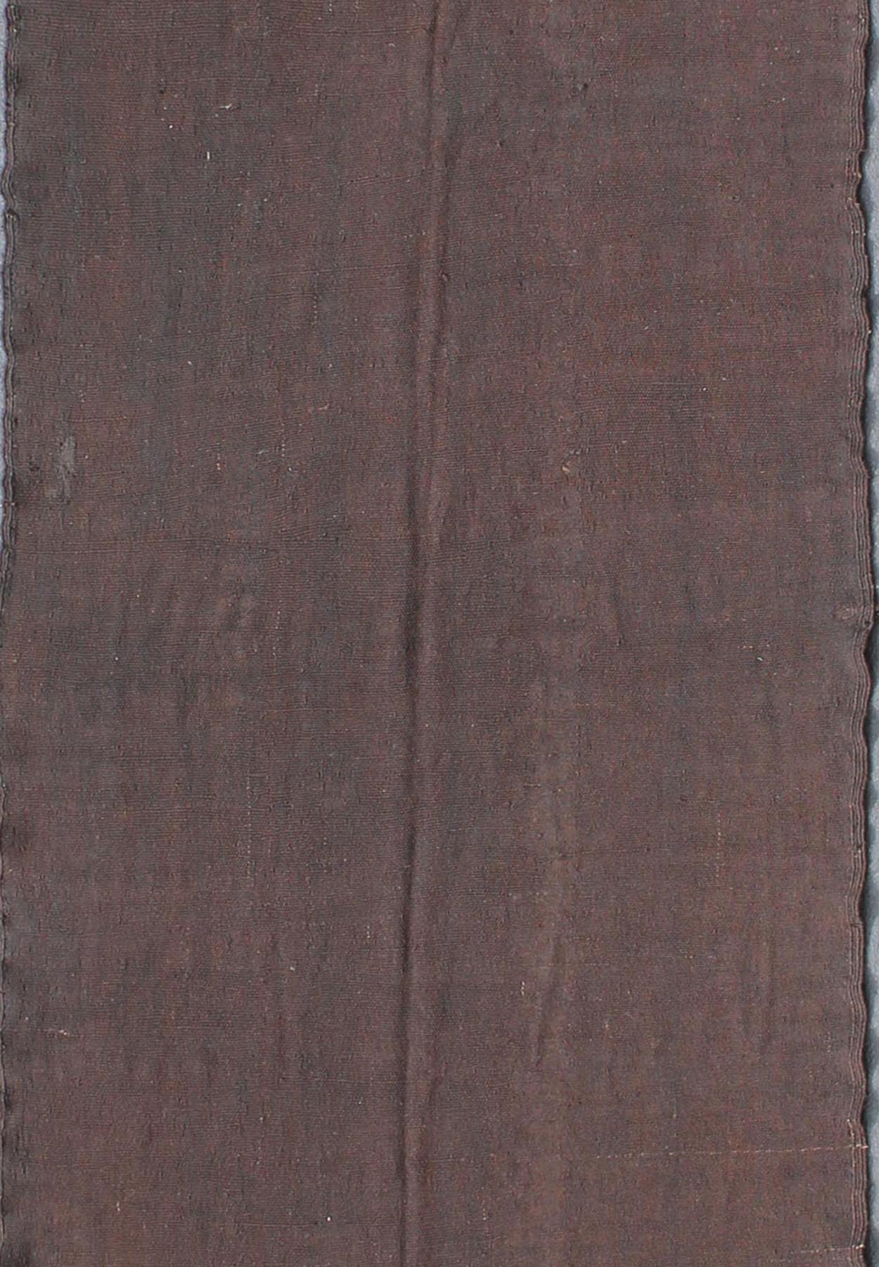 Very Long and Wide Moroccan Kilim Gallery Runner in Solid Brown Moroccan Kilim Runner with Fringe Detail, Keivan Woven Arts / rug 13 - 0402, country of origin / type: Morocco / Moroccan, circa Mid - 20th century. Measures: 6'1 x 20'4. ... - Keivan Woven Arts13 - 0402 - 4188Rug