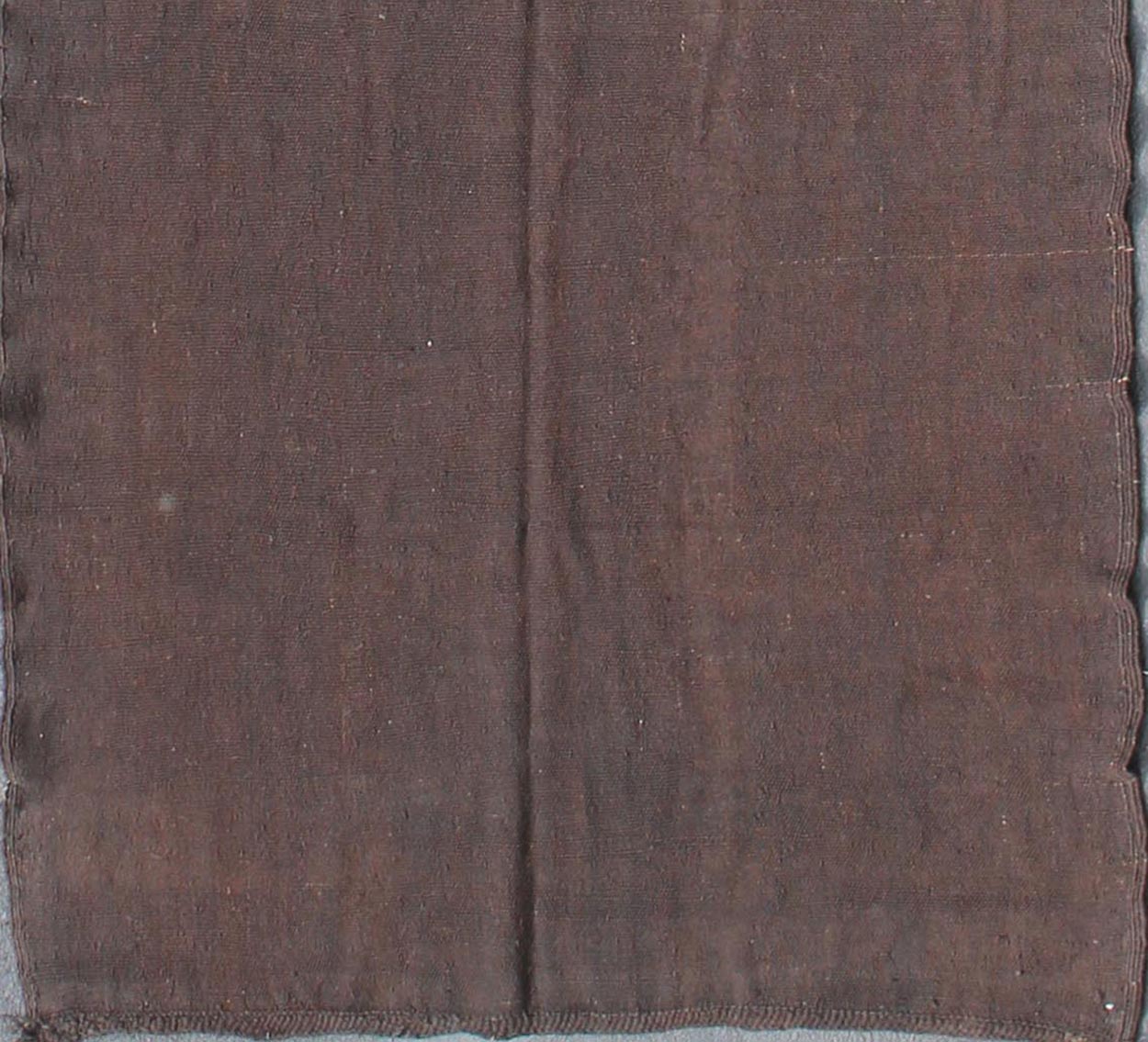 Very Long and Wide Moroccan Kilim Gallery Runner in Solid Brown Moroccan Kilim Runner with Fringe Detail, Keivan Woven Arts / rug 13 - 0402, country of origin / type: Morocco / Moroccan, circa Mid - 20th century. Measures: 6'1 x 20'4. ... - Keivan Woven Arts13 - 0402 - 4188Rug