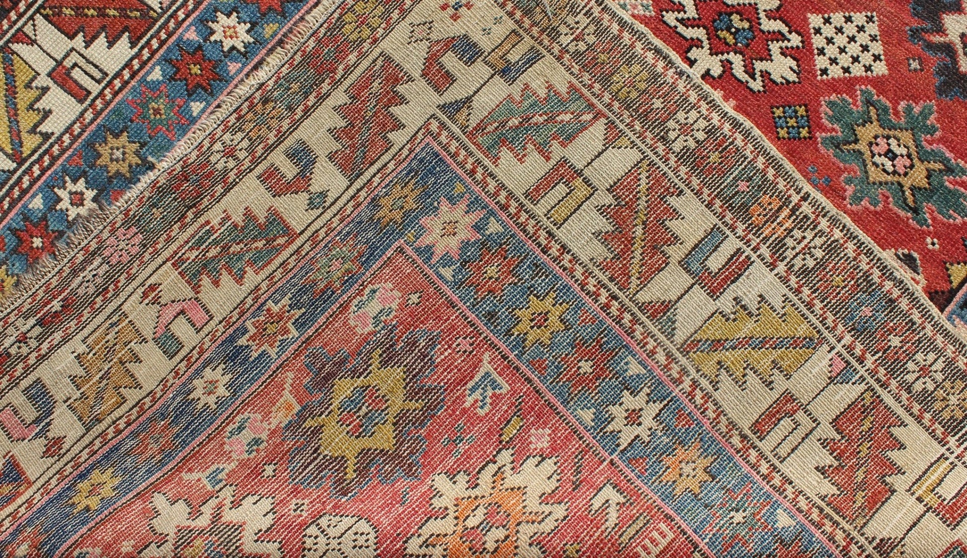 Antique Caucasian Shirvan Rug with All - Over Blossom Pattern & Vibrant Colors. Keivan Woven Arts / rug 13 - 0514, country of origin / type: Caucus / Shirvan, circa 1900. Measures: 3'11 x 5'9 This colorful blossom Shirvan carpet from the late 19th c... - Keivan Woven Arts13 - 0514 - 4238Rug
