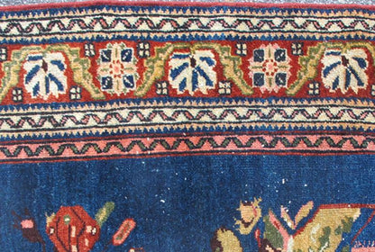Antique Malayer Persian Carpet with Large Flowers on Deep Blue Field Persian Malayer Carpet with Large Flowers on Deep Blue Field rug/13 - 0609, origin/iran kwarugs This magnificent antique Persian Malayer carpet bears a beautiful, all - over... - Keivan Woven Arts13 - 0609 - 4312Rug