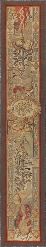 Antique French Tapestry This enchanting antique French tapestry beautifully illustrates the remarkable sense of depth and richness that was perfected by French tapestry artisans of the 19th century. A remarkable display of people and a multiplic... - Keivan Woven Arts13 - 0909 - 4794