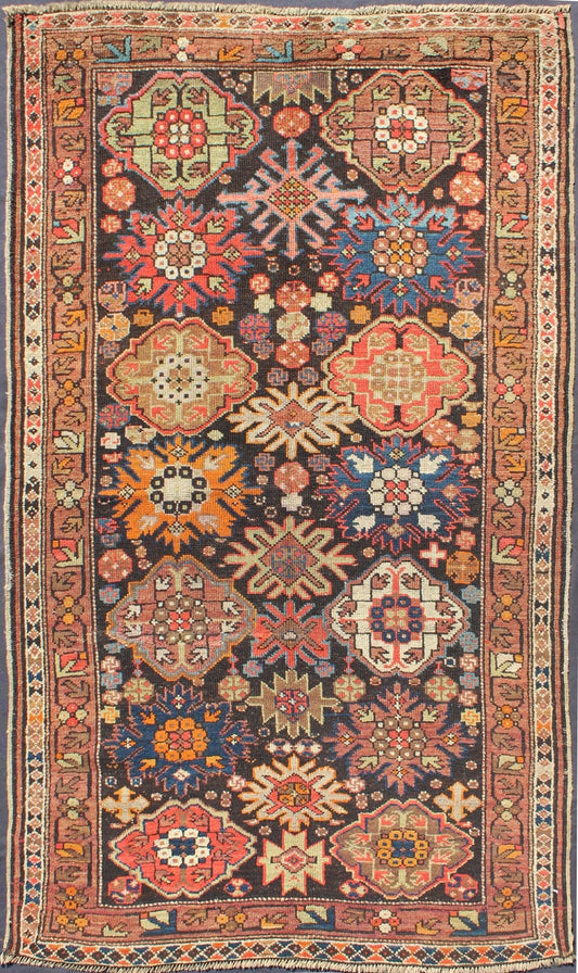 Antique Caucasian Rug with All - Over Multi - Colored in Large All Over Pattern. Large scale geometric boteh Caucasian Rug. Elegant All - Over Antique Caucasian Rug. Keivan Woven Arts / rug 13 - 0915, country of origin / type: Russia / Kazak, circa late 19th C... - Keivan Woven Arts13 - 0915 - 5136Rug