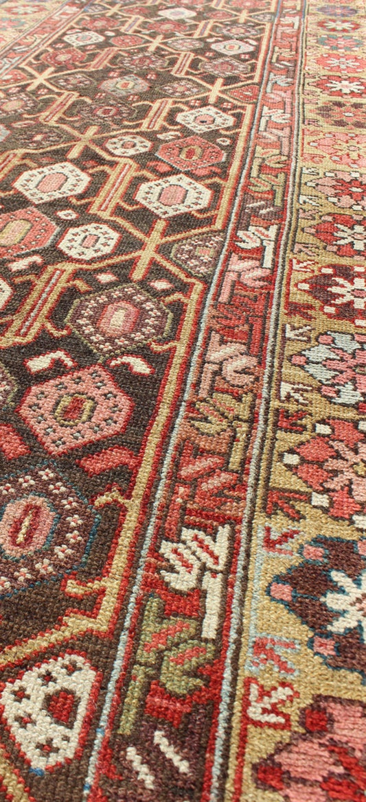 Antique Hand Knotted Kurdish Runner With All - Over Geometric Design Antique Hand Knotted Kurdish Runner With All - Over Geometric Design. Keivan Woven Arts / rug/13 - 1103, country of origin / type: Iran / Kurdish, circa 1900 This Kurdish tri... - Keivan Woven Arts13 - 1103 - 5164Rug