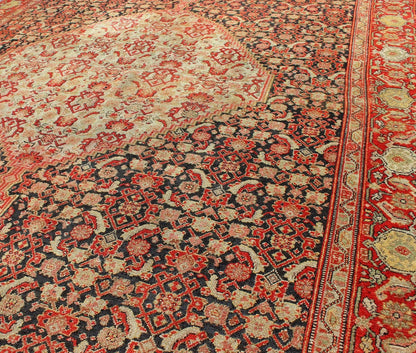 Antique Persian Senneh Rug with Unique Medallion and All - Over Design Antique Persian Senneh rug with unique medallion and all - over design, Keivan Woven Arts/ rug 16 - 0503, country of origin / type: Iran / Senneh, circa 1890 Measures: 4'5 x 6'6... - Keivan Woven Arts16 - 0503 - 7711Rug