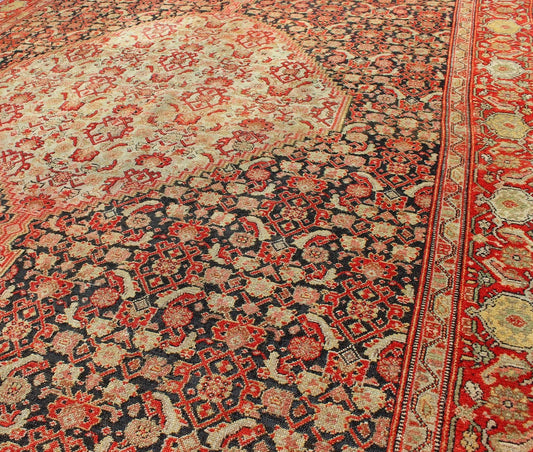 Antique Persian Senneh Rug with Unique Medallion and All - Over Design Antique Persian Senneh rug with unique medallion and all - over design, Keivan Woven Arts/ rug 16 - 0503, country of origin / type: Iran / Senneh, circa 1890 Measures: 4'5 x 6'6... - Keivan Woven Arts16 - 0503 - 7711Rug
