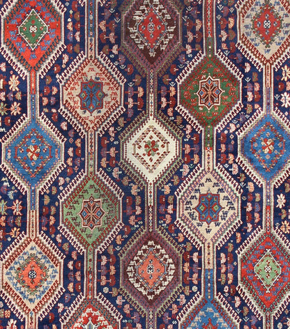 Antique Persian Large Qashqai Rug with Rich Jewel Tones and Diamond Design, kwarugs, Keivan Woven Arts Rug#16 - 0906, Unusually large in size for an Qashqai, Bold geometry, rich symbolism, and vivid coloration enhance the beauty of this stunning Persian ... - Keivan Woven Arts16 - 0906 - 8125Rug