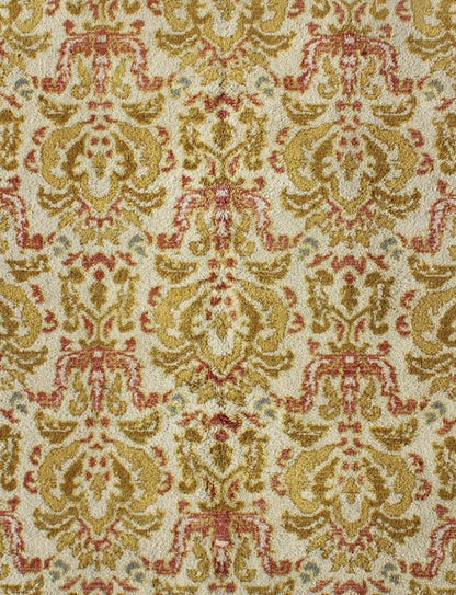 Elegant Spanish Rug with Floral Design in Golden - Green, Acid Green, Red and White. rug 16 - 0924, country of origin / type: Spain / Arts and Crafts, circa 1930 This elegant vintage Spanish carpet (circa 1930) is the proud heir to a long tradition ... - Keivan Woven Arts16 - 0924 - 8180Rug