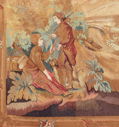 19th Century Antique French Verdure Tapestry with a Countryside Scene. 19th Century Antique French Verdure Tapestry with a Countryside Scene. Rug 16 - 1206, This enchanting antique verdure tapestry beautifully illustrates a Countryside Scene with... - Keivan Woven Arts16 - 1206 - 8135Rug