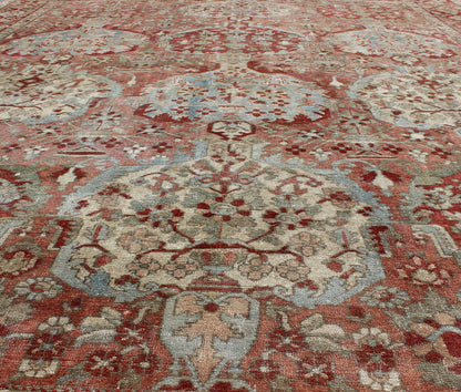 Antique Persian Large Bakhtiari Rug with Tiered Sub - Geometric Medallions. Antique Persian Bakhtiari rug with tiered sub - geometric medallions and motifs. Keivan Woven Arts / rug 17 - 0101, country of origin / type: Iran / Bakhtiari, circa 1920 ... - Keivan Woven Arts17 - 0101 - 8301Rug