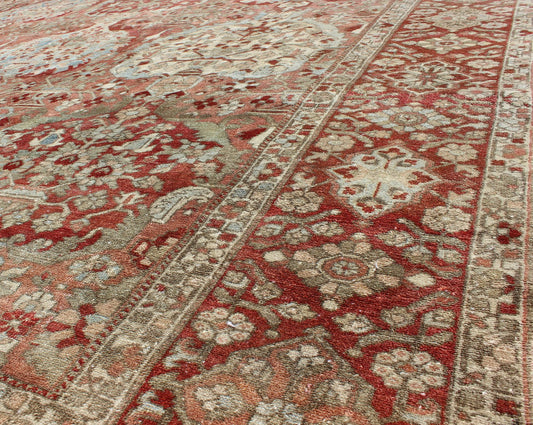 Antique Persian Large Bakhtiari Rug with Tiered Sub - Geometric Medallions. Antique Persian Bakhtiari rug with tiered sub - geometric medallions and motifs. Keivan Woven Arts / rug 17 - 0101, country of origin / type: Iran / Bakhtiari, circa 1920 ... - Keivan Woven Arts17 - 0101 - 8301