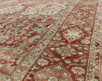 Antique Persian Large Bakhtiari Rug with Tiered Sub - Geometric Medallions. Antique Persian Bakhtiari rug with tiered sub - geometric medallions and motifs. Keivan Woven Arts / rug 17 - 0101, country of origin / type: Iran / Bakhtiari, circa 1920 ... - Keivan Woven Arts17 - 0101 - 8301Rug
