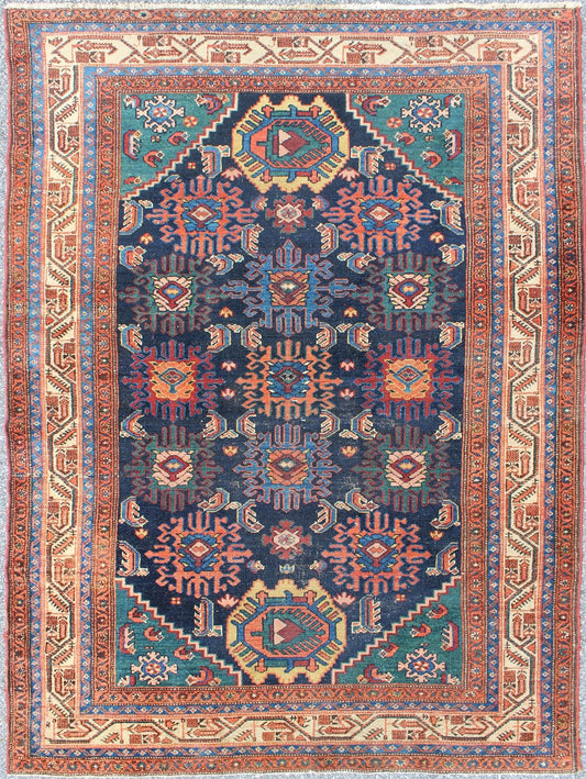 Antique Persian Malayer Carpet with Colorful, All - Over Sub - Geometric Design. rug 17 - 0601, country of origin / type: Iran / Malayer, circa 1910. This magnificent antique Persian Malayer carpet bears a beautiful, all - over sub - geometric design paired ... - Keivan Woven Arts17 - 0601 - 8559Rug