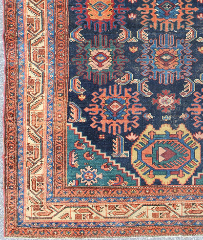 Antique Persian Malayer Carpet with Colorful, All - Over Sub - Geometric Design. rug 17 - 0601, country of origin / type: Iran / Malayer, circa 1910. This magnificent antique Persian Malayer carpet bears a beautiful, all - over sub - geometric design paired ... - Keivan Woven Arts17 - 0601 - 8559Rug