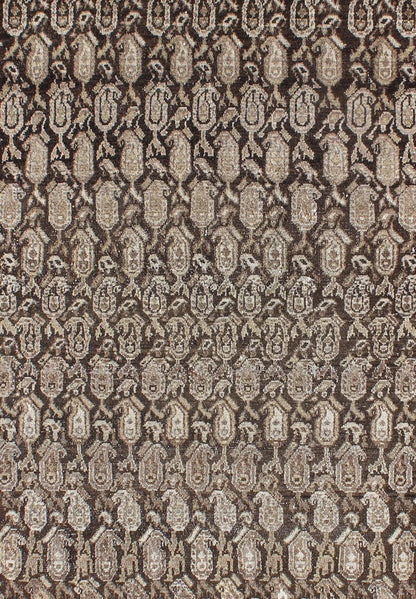 Antique Persian Seraband Rug with All - Over Tribal Design in Brown's Antique Persian Seraband rug with all - over tribal design in shades of brown, Keivan Woven Arts rug 17 - 0703, country of origin / type: Iran / Seraband, circa 1910 This an... - Keivan Woven Arts17 - 0703 - 8749Rug