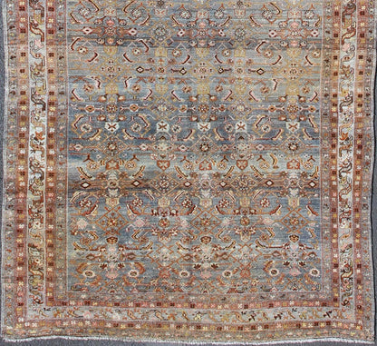 Antique Persian Hamedan runner with all - over Sub - Geometric Medallion Design, rug 17 - 1104, country of origin / type: Iran / Hamedan, circa 1910 This antique Persian Hamedan gallery rug (circa early 20th century) features a unique blend of colors ... - Keivan Woven Arts17 - 1104 - 9254Rug