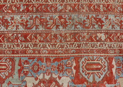 Large scale antique Persian Hamedan rug with colorful blossom design, rug 18 - 0503, Keivan Woven Arts /country of origin / type: Iran / Hamadan, circa 1890s. This beautiful antique late 19th century Persian Hamedan carpet features an all - over des... - Keivan Woven Arts18 - 0503 - 9982Rug