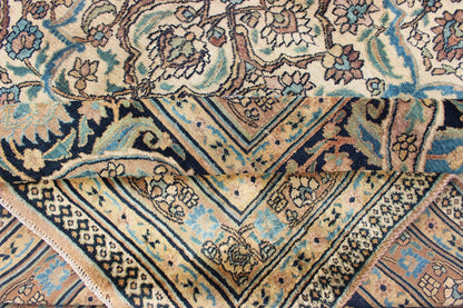 Large Antique Persian Khorassan with All - Over Botanical Design.Sub geometric design Khorassan antique rug from Persia in natural color Palette, rug 19 - 0213, country of origin / type: Iran / Khorassan, circa 1900 This spectacular antique Persian ... - Keivan Woven Arts19 - 0213 - 11159Rug