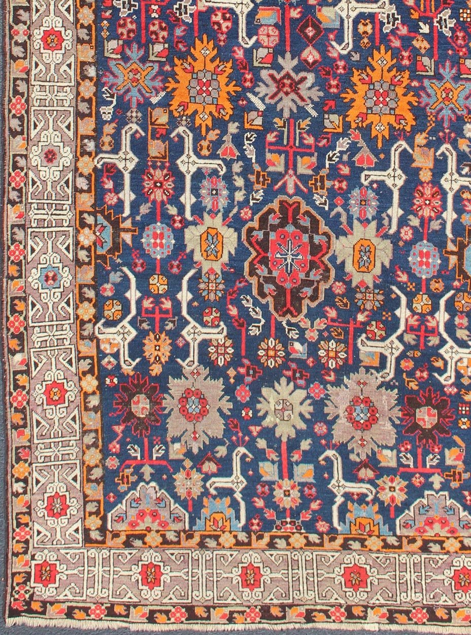 Antique Hand Knotted Caucasian Kuba Runner With All - Over Design Kuba antique rug in colorful tones, Keivan Woven Arts / rug 19 - 0807, country of origin / type: Caucasus / Kuba, circa 1880 This colorful Kuba carpet from the Caucasus region ... - Keivan Woven Arts19 - 0807 - 11571Rug