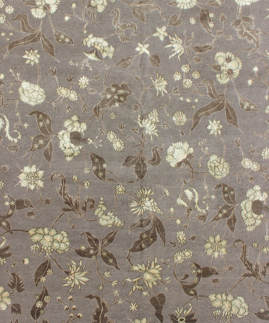 Modern Tibetan/Nepalese Wool & Silk Rug. Measures: 8' x 10'. This rug from Nepal is made of silk and wool and features a modern all - over design rendered in gray and natural tones. Modern Tibetan/Nepalese wool and silk rug with all - over des... - Keivan Woven Arts19 - 0822 - 11699Rug