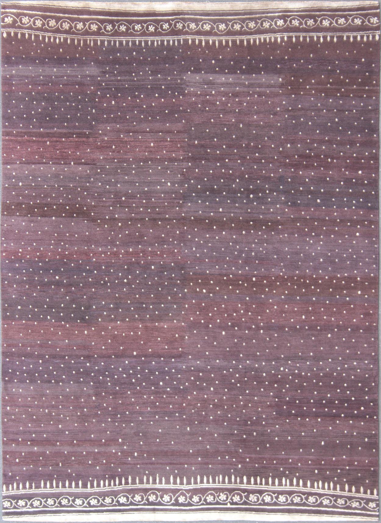 Original Nepalese/Tibetan Silk & Wool Rug With Modern Design Original Nepalese Modern Tibetan rug, rug 19 - 0831, country of origin / type: Nepal / Modern This very fine rug from Nepal was woven with wool and silk and features a modern design... - Keivan Woven Arts19 - 0831 - 11669Rug