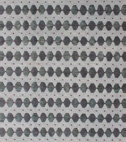 Tibetan Modern Design Wool and Silk Rug With Gray, Charcoal, Green Tibetan Modern Design Wool and Silk Rug by Keivan Woven Arts. rug 19 - 0832, Keivan Woven Arts country of origin / type: Nepal / Modern Measures: 8'1 x 10'3. This rug from N... - Keivan Woven Arts19 - 0832 - 11675Rug