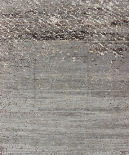 Finely Woven Wool and Silk Modern Rug from Nepal by Keivan Woven Arts Rug 19 - 0837, Keivan Woven Arts / country of origin / type: Nepal / Modern This Tibetan rug, made in Nepal was woven with wool and silk and features a modern design rendered in... - Keivan Woven Arts19 - 0837 - 11689Rug