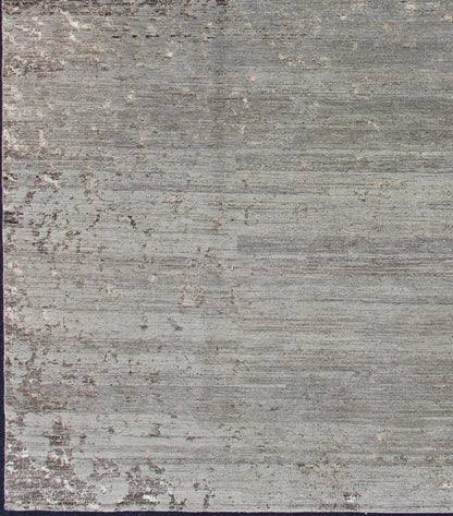 Finely Woven Wool and Silk Modern Rug from Nepal by Keivan Woven Arts Rug 19 - 0837, Keivan Woven Arts / country of origin / type: Nepal / Modern This Tibetan rug, made in Nepal was woven with wool and silk and features a modern design rendered in... - Keivan Woven Arts19 - 0837 - 11689Rug