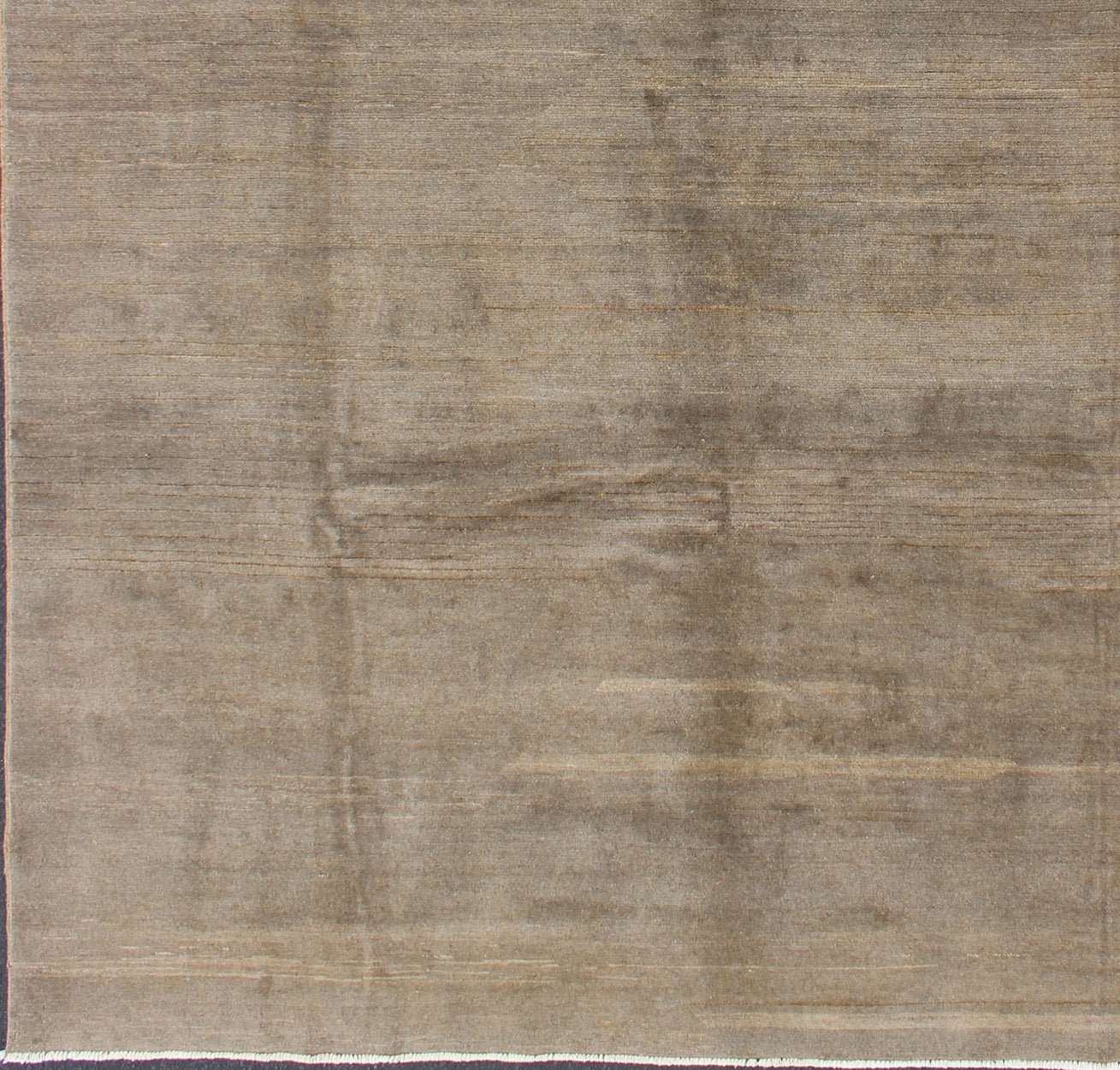 Modern Rug in Neutral Tones With Subdued Design by Keivan Woven Arts. Keivan Woven Arts / rug 1912 - 274, country of origin / type: Afghanistan. Measures: 8'3 x 9'10. The subdued design of this piled rug makes it perfect for modern and casual inte... - Keivan Woven Arts1912 - 274 - 12843Rug