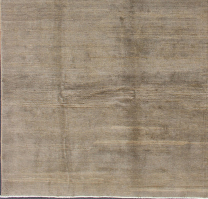 Modern Rug in Neutral Tones With Subdued Design by Keivan Woven Arts. Keivan Woven Arts / rug 1912 - 274, country of origin / type: Afghanistan. Measures: 8'3 x 9'10. The subdued design of this piled rug makes it perfect for modern and casual inte... - Keivan Woven Arts1912 - 274 - 12843Rug