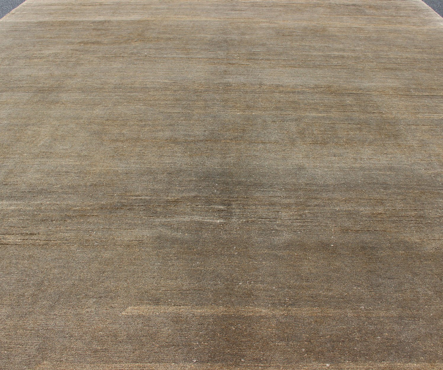 Modern Rug in Neutral Tones With Subdued Design by Keivan Woven Arts. Keivan Woven Arts / rug 1912 - 274, country of origin / type: Afghanistan. Measures: 8'3 x 9'10. The subdued design of this piled rug makes it perfect for modern and casual inte... - Keivan Woven Arts1912 - 274 - 12843Rug