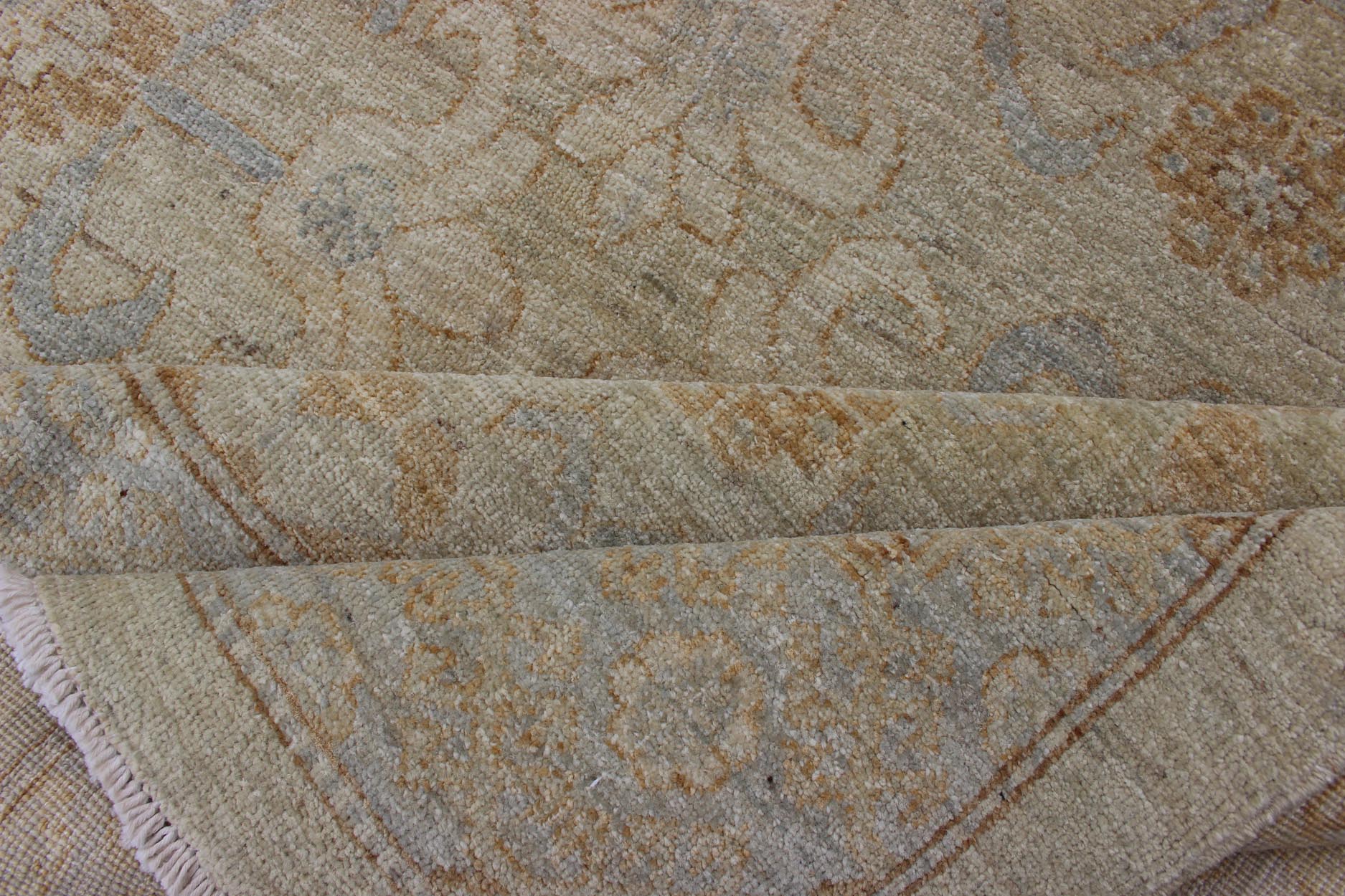 Fine Afghanistan made modern Khotan Rug with All - Over Geometric Pattern Light colored Khotan Rug with all over Geometric Medallions, rug 1912 - 281, country of origin / type: Afghanistan / Khotan This Khotan features a geometric all - over d... - Keivan Woven Arts1912 - 281 - 12283Rug