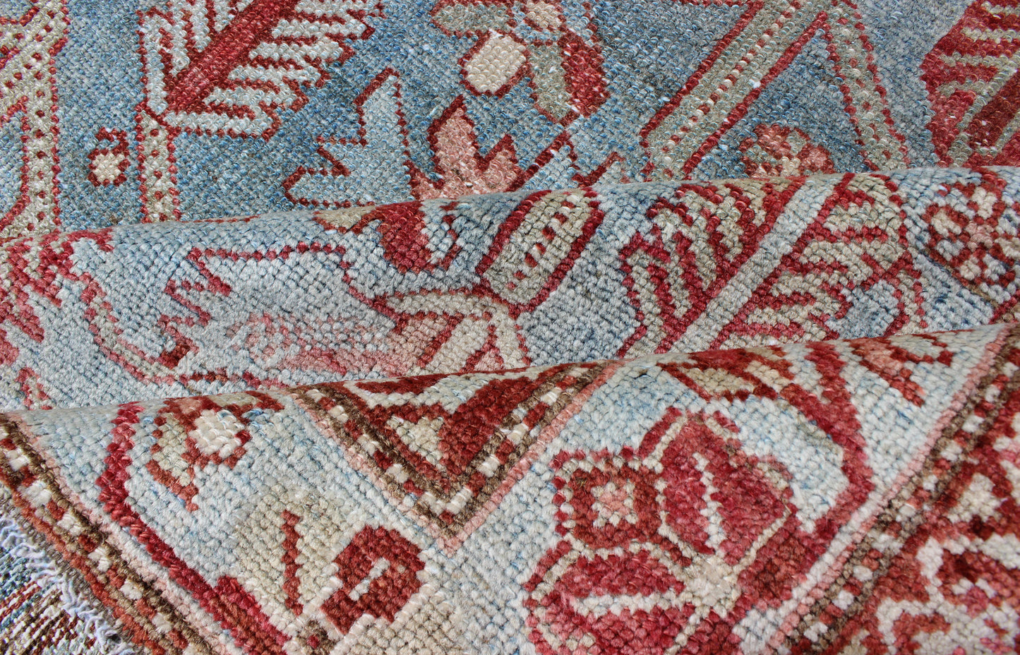 Keivan Woven Arts 
 
 
 
 Energetic Persian Malayer antique rug with geometric motifs in shades of red and blue, rug en-176572, country of origin / type: Iran / Malayer, circa 1920.
 
 
 
 This beautiful antique early 20th century Persian Malayer carpe...