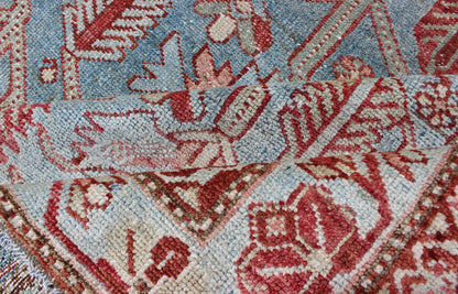 Keivan Woven Arts 
 
 
 
 Energetic Persian Malayer antique rug with geometric motifs in shades of red and blue, rug en-176572, country of origin / type: Iran / Malayer, circa 1920.
 
 
 
 This beautiful antique early 20th century Persian Malayer carpe...