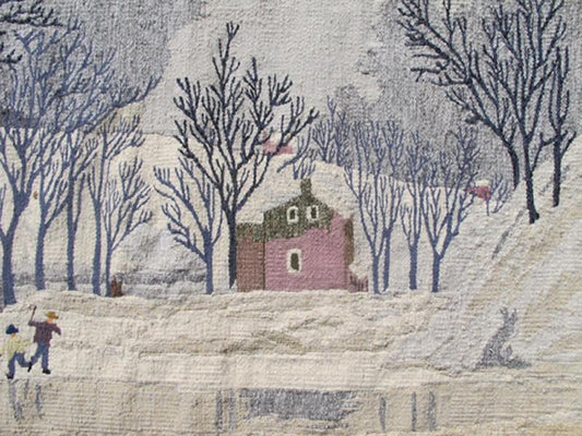 Keivan Woven Arts 13-1104 Hand woven scenic tapestry from the mid 20th century,