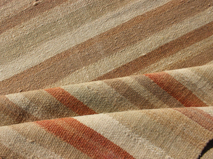Vintage Turkish Kilim Runner with a Stripe and Modern Design
 
 
 
 Vintage Turkish Kilim runner with a stripe and modern design
 
 Minimalist stripe design Kilim runner from Turkey, rug en-10, country of origin / type: Turkey / Kilim, circa 1950
 
 Th...