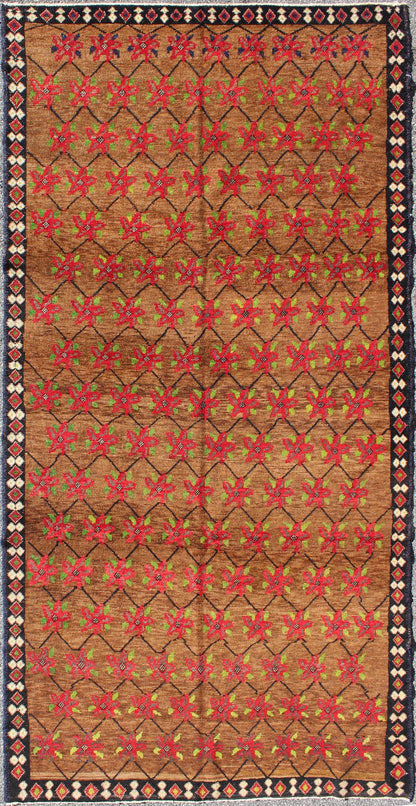 Turkish Oushak Runner with Poinsettia Design Set Atop Light Brown Background
 
 
 
 Poinsettia Design Oushak Turkish Rug with Flowers
 
 rug/tu-mtu-3316, origin/turkey
 
 
 
 This unique Turkish Oushak features an all-over design of vibrant poinsettias...